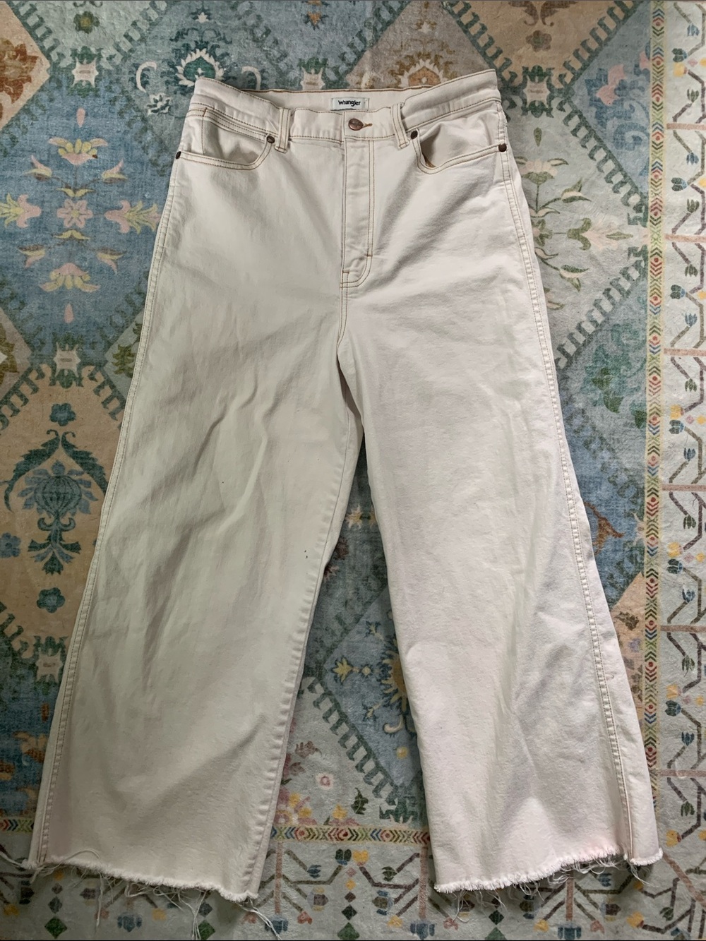 Wrangler High Rise Wide Leg Worldwide Crop 662